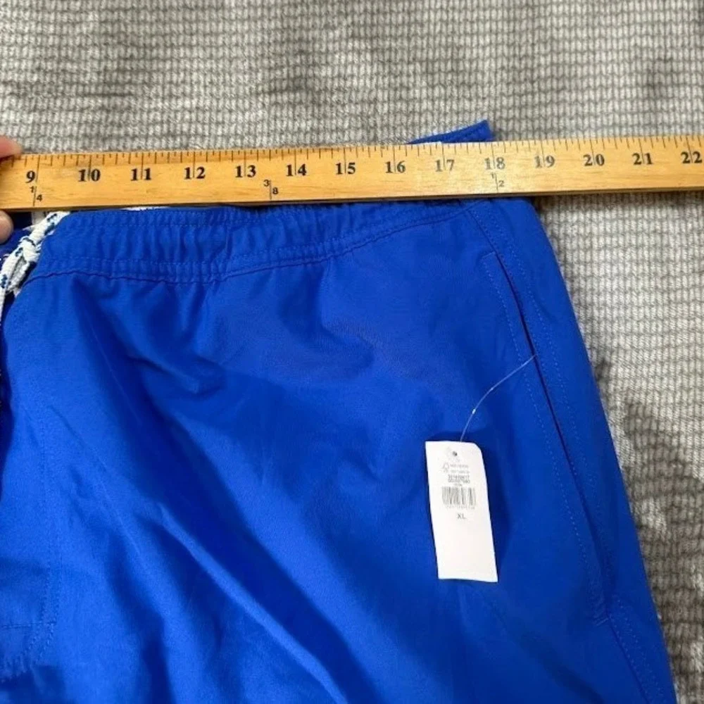 Gap Mens‎ Pool Shorts XL Blue Drawstrings 6 Inch Inseam Swim Trunks NWT 36X8